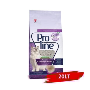 Proline Lavanta Kokulu Topaklanan Bentonit Kedi Kumu 20LT