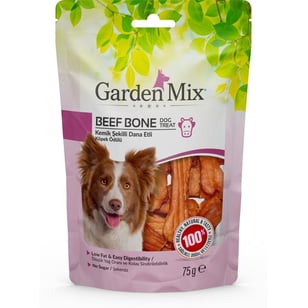 Garden Mix Kemik Şekilli Dana Etli Köpek Ödülü 75 Gr