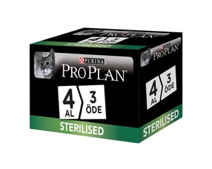 Pro Plan Sterilised Ton Balıklı ve Somonlu Kısır Kedi Konservesi 85gr 4 Al 3 Öde