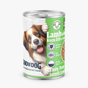 Snow Dog Premium Kıyılmış Kuzu Etli Köpek Konservesi 400 G