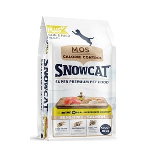 Snow Cat Plus Düşük Tahıllı Yetişkin Somonlu Kedi Maması 10 Kg