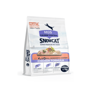 Snow Cat Plus Düşük Tahıllı Yavru Tavuklu Kedi Maması 1,5 Kg