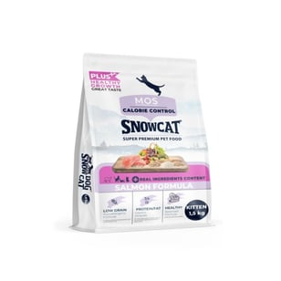 Snow Cat Plus Düşük Tahıllı Yavru Somonlu Kedi Maması 1,5 Kg