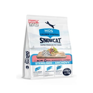Snow Cat Plus Düşük Tahıllı Kısırlaştırılmış Balıklı Kedi Maması 1,5 Kg