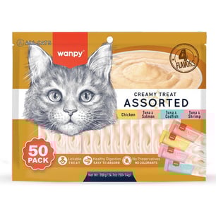 Wanpy Karışık 4 Lezzetli Krema Kedi Ödülü 50*14 gr
