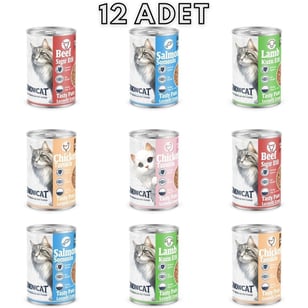 Snow Cat Premium Kıyılmış Karışık Kedi Konservesi 12 Adet*400 G