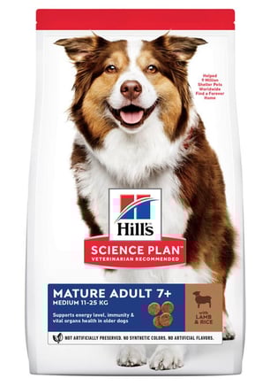 Hills Mature Adult 7+ Kuzu Etli Yaşlı Köpek Maması 14kg