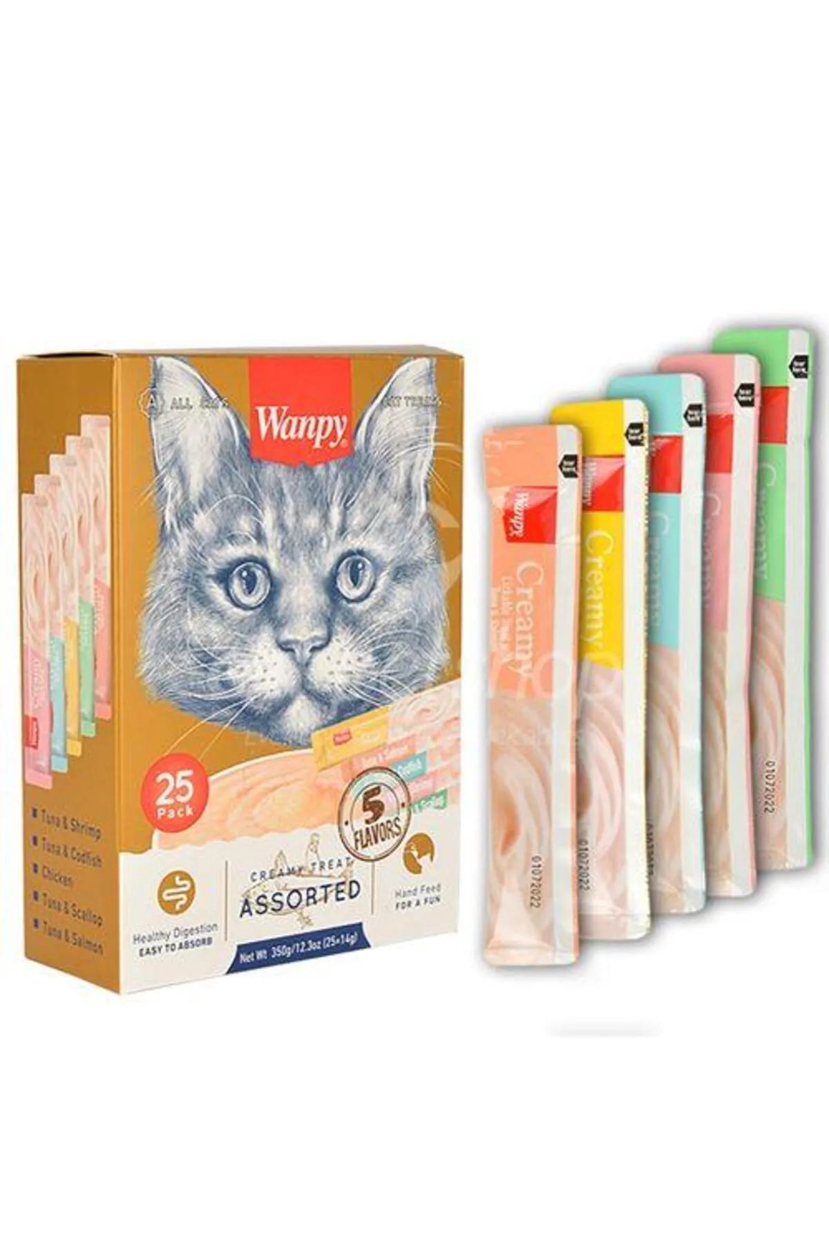 Wanpy Karışık Krema Kedi Ödülü 25x14 gr