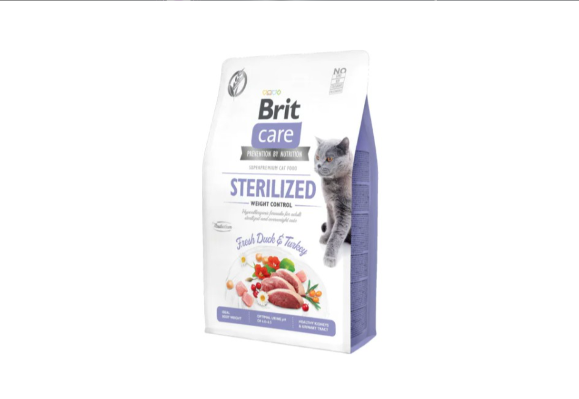 Brit Care Tahılsız Sterilised Weight Control Ördekli Kedi Maması 7kg