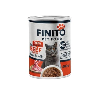 Finito Parça Etli Sığırlı Kedi Konservesi 400 G