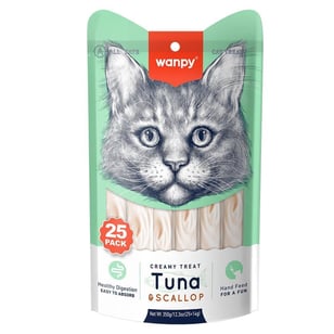 Wanpy Ton&Deniz Taraklı Sıvı Kedi Ödül 25*14 gr