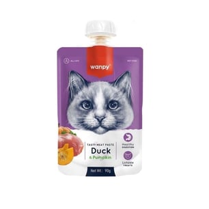 Wanpy Ördekli ve Bal Kabaklı Sıvı Kedi Ödülü 90 Gr
