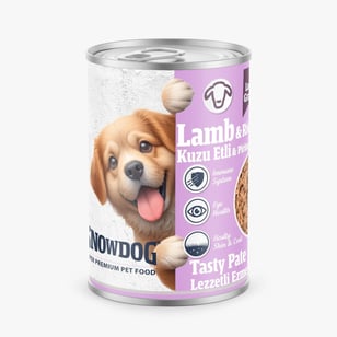 Snow Dog Premium Kıyılmış Kuzu Etli Yavru Köpek Konservesi 400 G