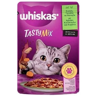 Whiskas Tasty Mix Kuzu-Havuç Kedi Pouch 85gr