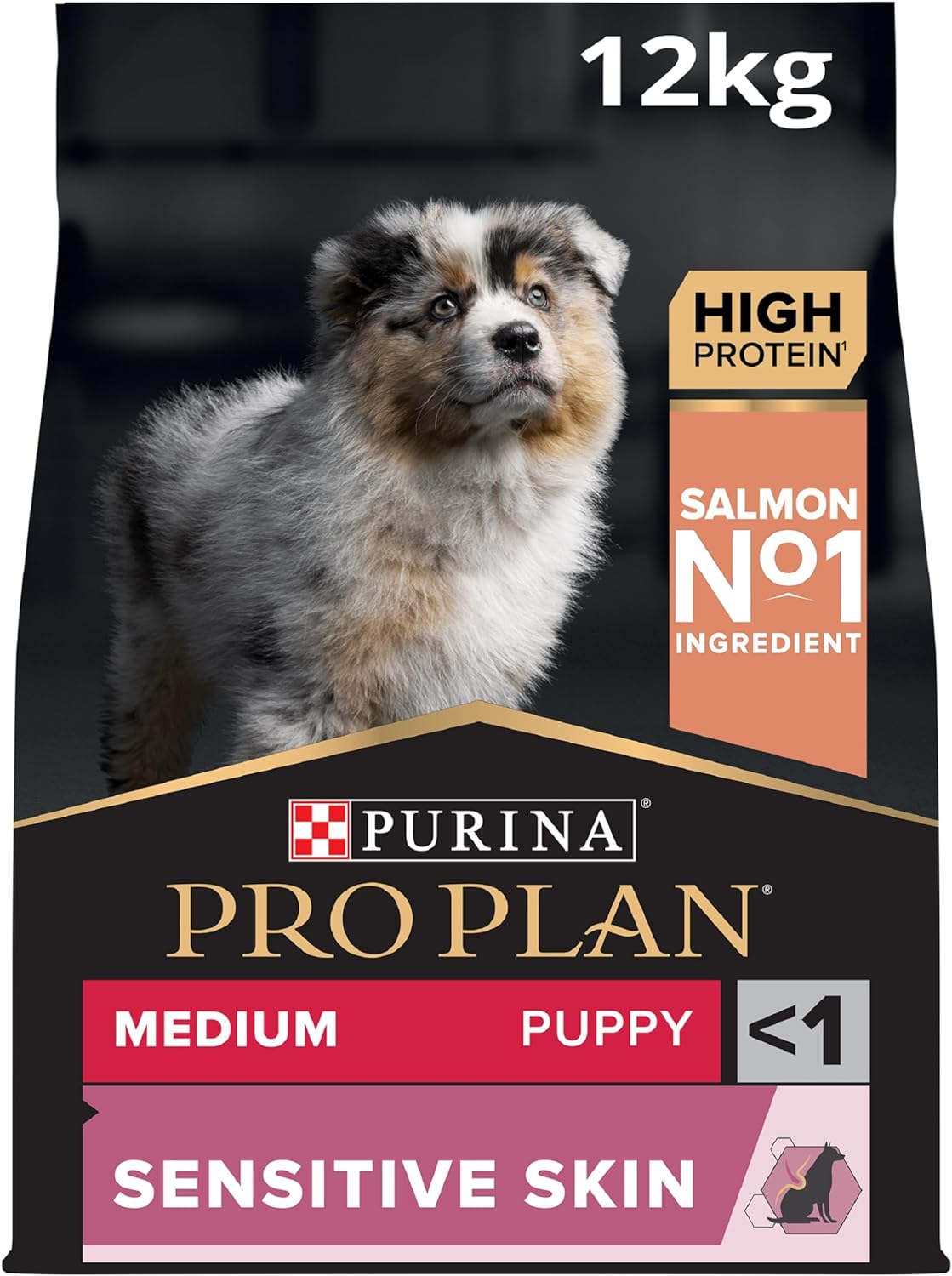 Pro Plan Puppy Somonlu Orta Irk Hassas Derili Yavru Köpek Maması 12kg