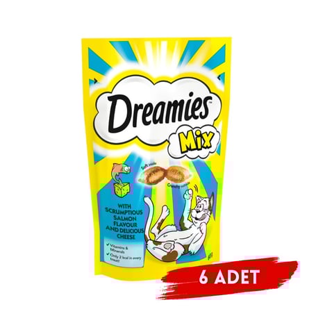 Dreamies Somonlu Peynirli Kedi Ödülü 6 x 60 Gr