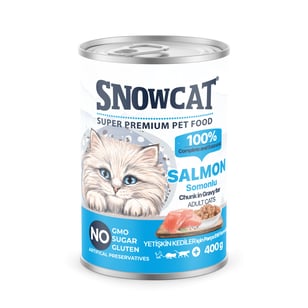 Snow Cat Premium Parça Etli Balıklı Kedi Konservesi 400 G