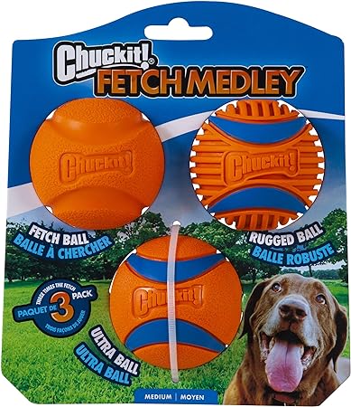 Chuckit Chuckit! Fetch Medley 3'lü Köpek Oyun Topu Seti