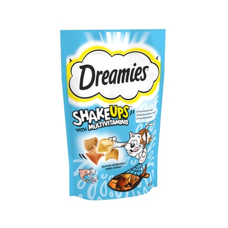 Dreamies Shake Ups Seafood Kedi Ödülü 55gr