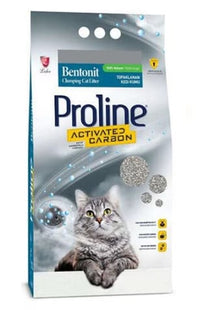 Proline Aktif Karbonlu Topaklanan Bentonit Kedi Kumu 10LT