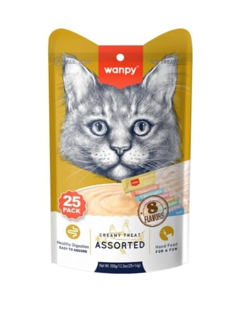 Wanpy Karışık Sıvı Kedi Ödülü 25*14 Gr