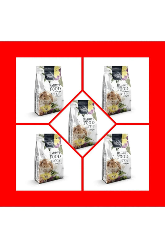 Nature Plan Premium Tavşan Yemi 800gr 5 Paket Yeni Paket